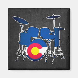 Aimant Drapeau du Colorado carré