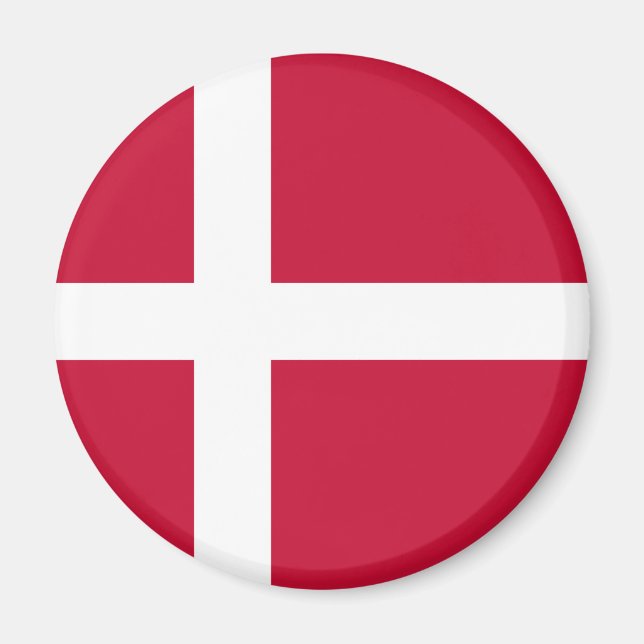 Aimant Drapeau du Danemark (Devant)