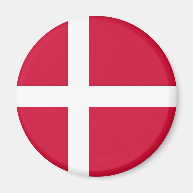 Aimant Drapeau du Danemark (Devant)