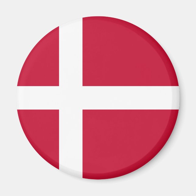 Aimant Drapeau du Danemark (Devant)