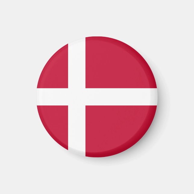 Aimant Drapeau du Danemark (Devant)