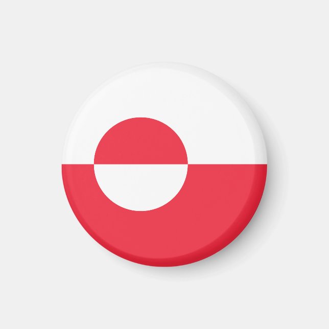 Aimant Drapeau du Groenland (Devant)