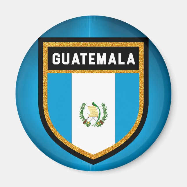 Aimant Drapeau du Guatemala (Devant)