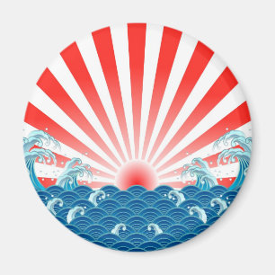 Aimant Drapeau du Japon - NIPPON