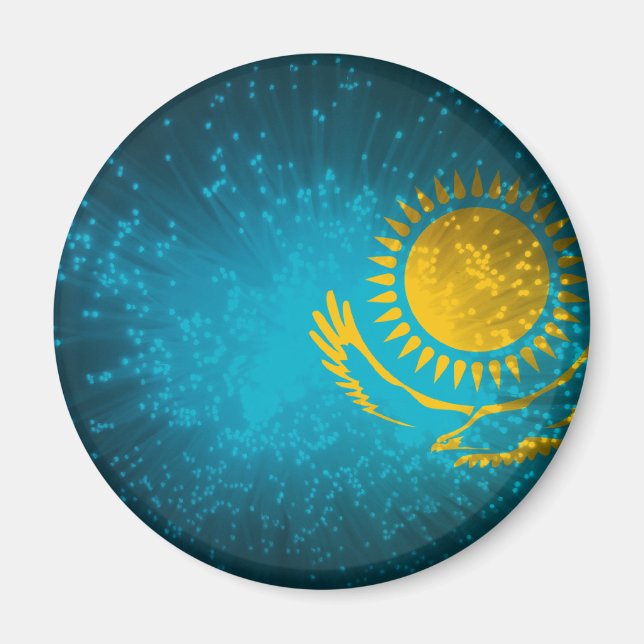 Aimant Drapeau du Kazakhstan (Devant)