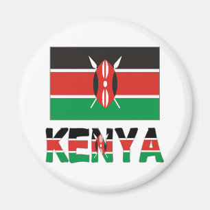 Aimant Drapeau du Kenya et du Kenya