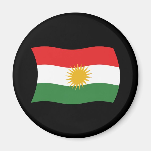 Aimant Drapeau du Kurdistan (Devant)