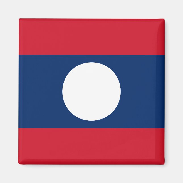 Aimant Drapeau du Laos (Devant)