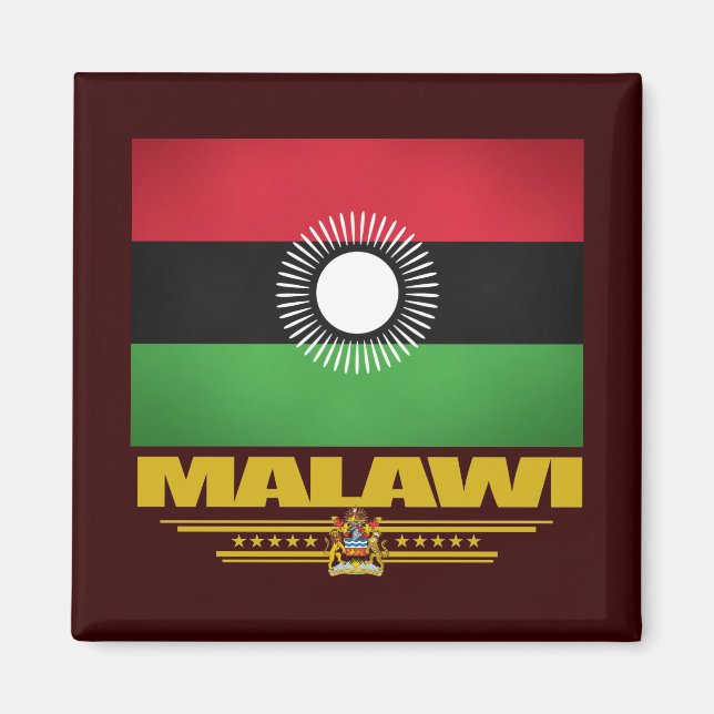 Aimant Drapeau du Malawi (Devant)