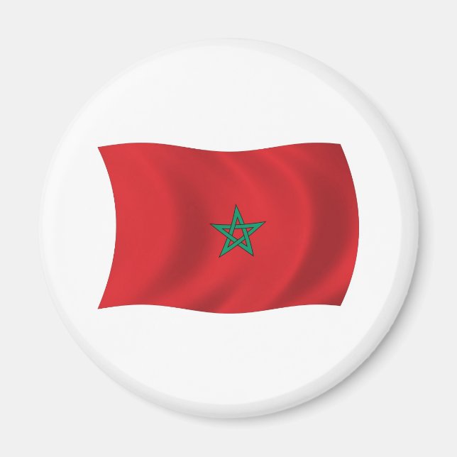 Aimant Drapeau du Maroc (Devant)