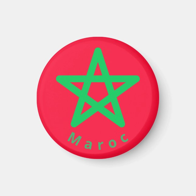 Aimant Drapeau du Maroc (Devant)