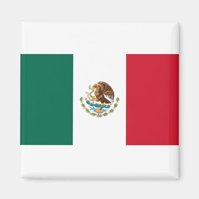 Aimant Drapeau du Mexique (Devant)