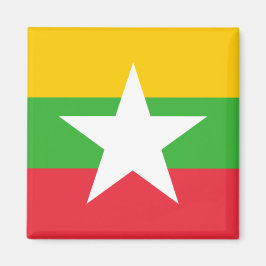 Aimant Drapeau du Myanmar (Birmanie)