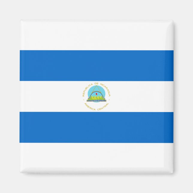 Aimant Drapeau du Nicaragua (Devant)