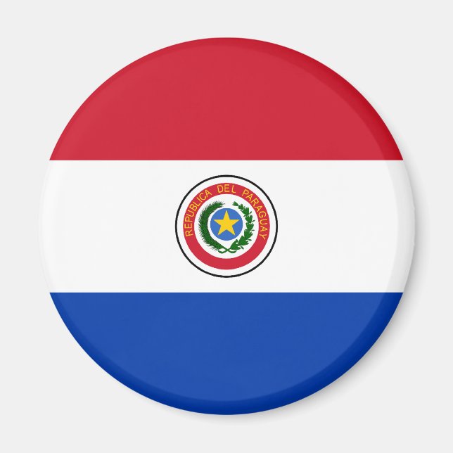 Aimant Drapeau du Paraguay (Devant)