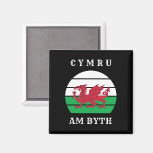 Aimant Drapeau du Pays de Galles Cymru Am Byth Fier d'êtr