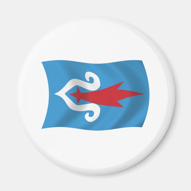 Aimant Drapeau du Peuple Aïnou (Devant)