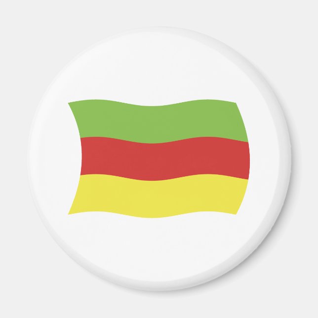 Aimant Drapeau du peuple Bodo (Devant)