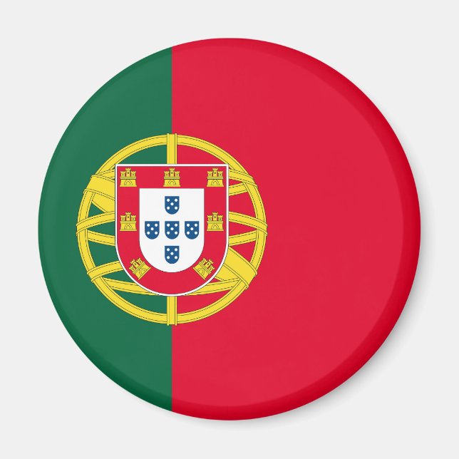Aimant Drapeau du Portugal pour jour férié au Portugal (Devant)