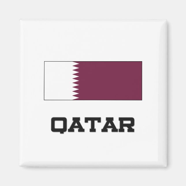 Aimant Drapeau du Qatar (Devant)