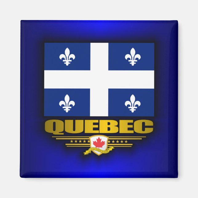 Aimant Drapeau du Québec (Devant)