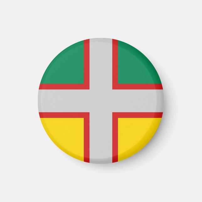 Aimant Drapeau du Saguenay-Lac-Saint-Jean (QUÉBEC) (Devant)