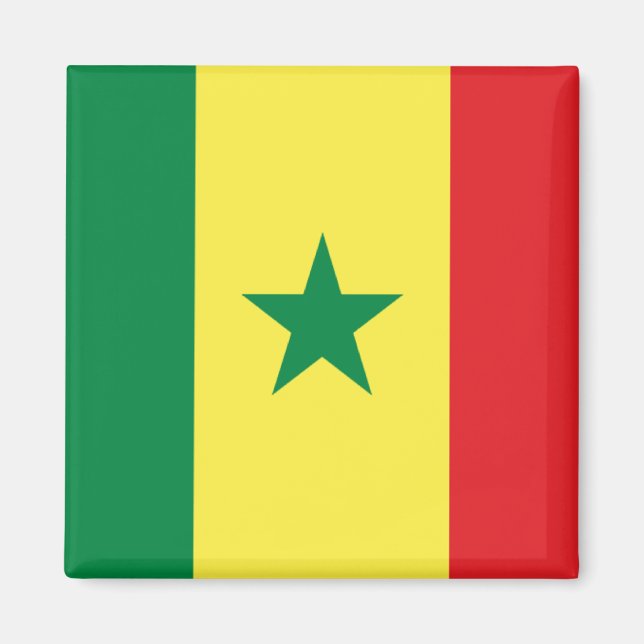 Aimant Drapeau du Sénégal (Devant)