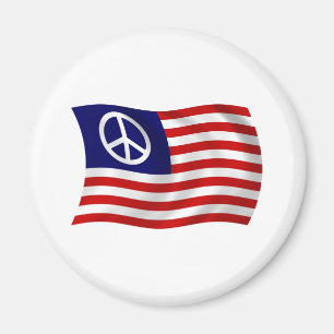 Aimant Drapeau du Signe de Paix des États-Unis