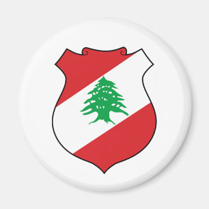 Aimant drapeau du symbole des armoiries du pays Liban