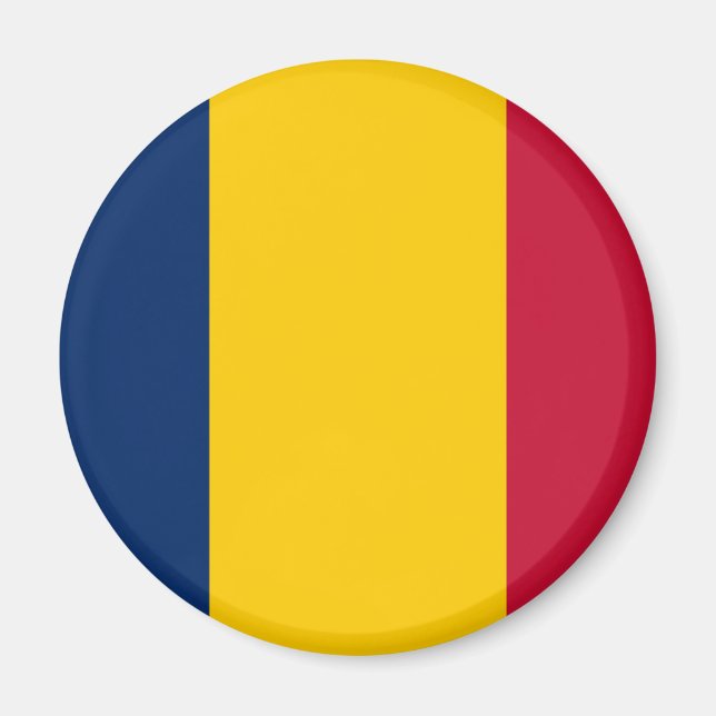 Aimant Drapeau du Tchad (Devant)