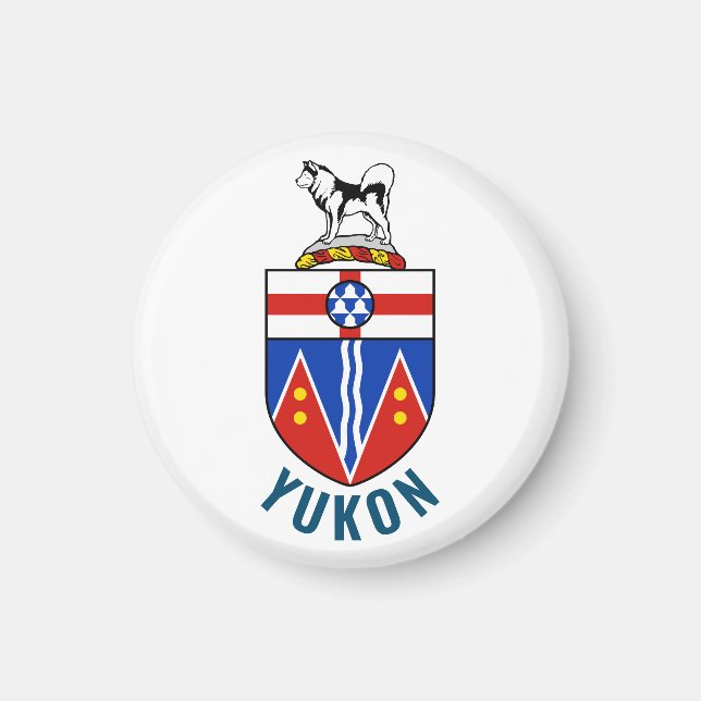 Aimant Drapeau du Territoire du Yukon - Canada (Devant)