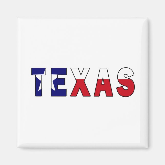 Aimant Drapeau du Texas (Devant)