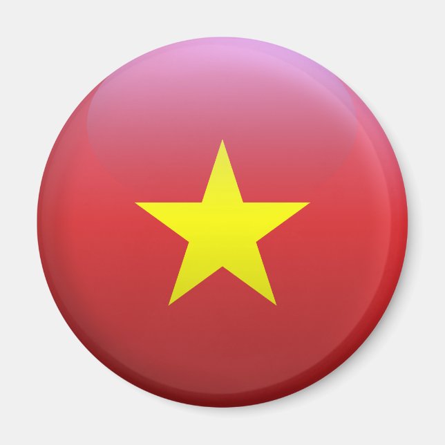 Aimant Drapeau du Vietnam (Devant)