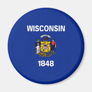 Aimant Drapeau du Wisconsin