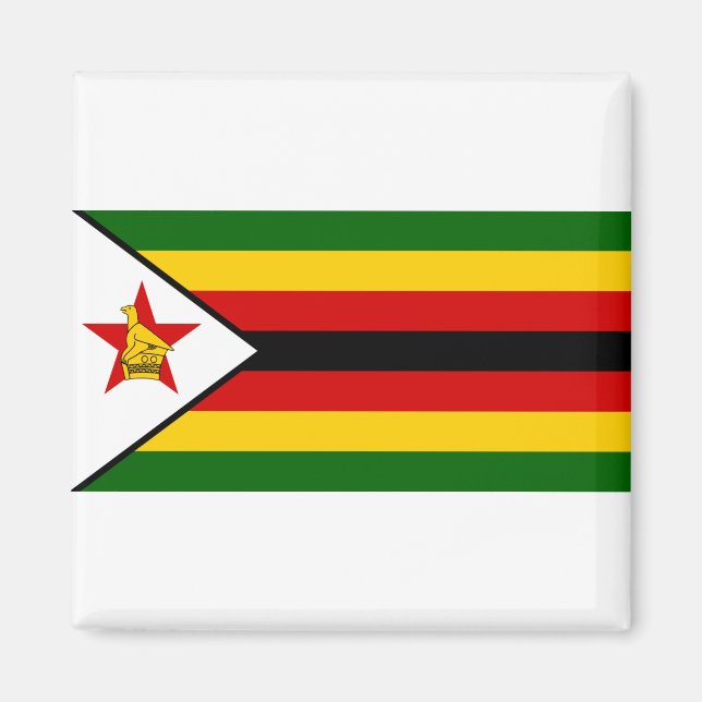 Aimant Drapeau du Zimbabwe (Devant)