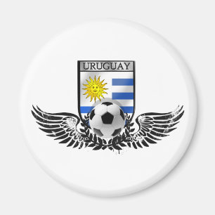 Aimant Drapeau d'Uruguayan d'emblème du football du
