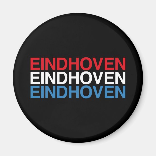 Aimant Drapeau EINDHOVEN Pays-Bas (Devant)