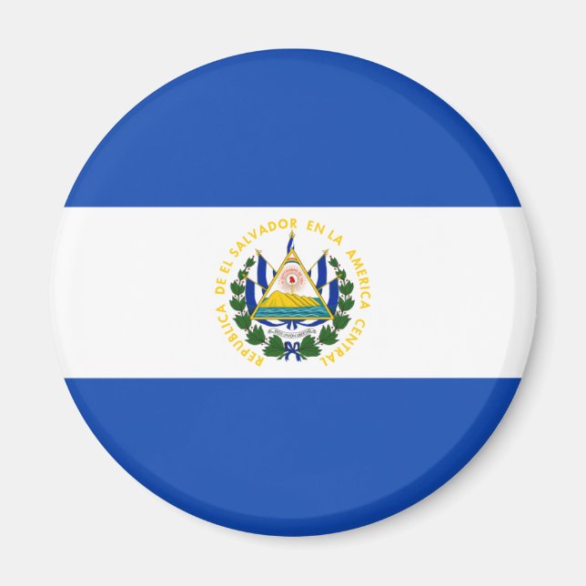 Aimant Drapeau El Salvador - Bandera de El Salvador (Devant)