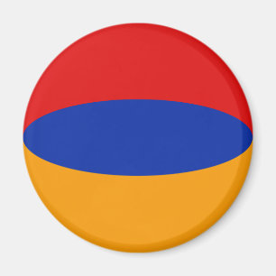 Aimant drapeau fisheye Arménie