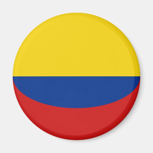 Aimant Drapeau Fisheye Colombie (Devant)