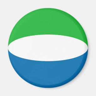 Aimant drapeau fisheye de Sierra Leone