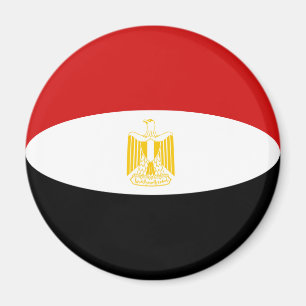 Aimant Drapeau Fisheye d'Égypte