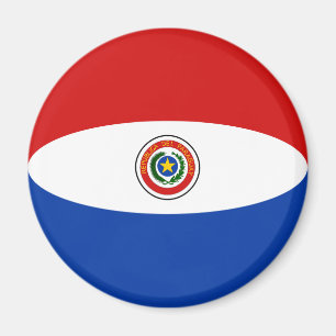 Aimant drapeau Fisheye Paraguay