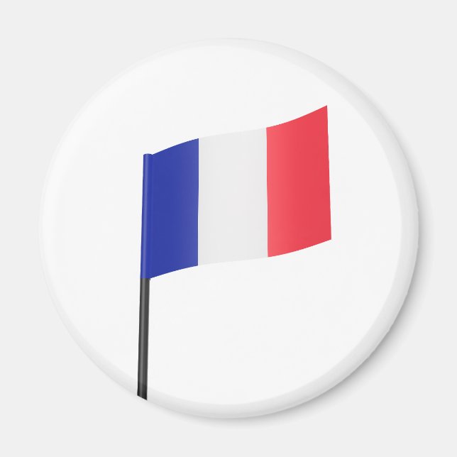 Aimant drapeau français (Devant)