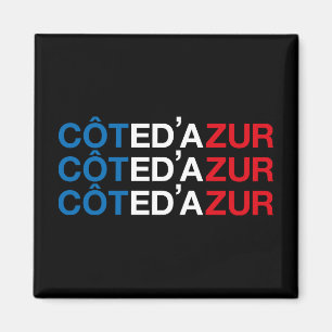Aimant Drapeau français COTE D'AZUR