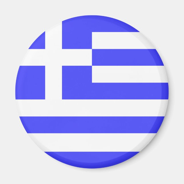 Aimant Drapeau Grec Totalement (Devant)