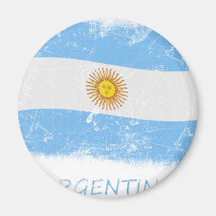 Aimant Drapeau grunge de l'Argentine