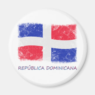 Aimant Drapeau Grunge République Dominicaine