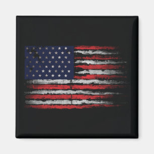 Aimant Drapeau Grunge U.S.A