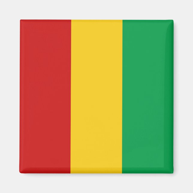 Aimant Drapeau Guinée-Conakry (Devant)